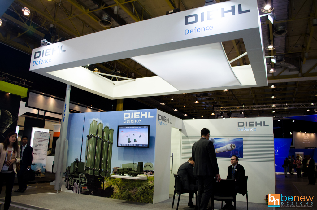 Diehl Defence Exhibit Booth (side)