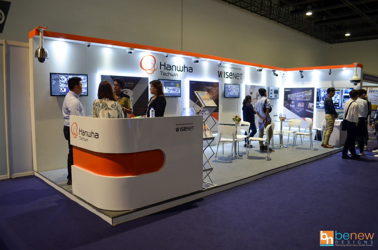 Hanwha Techwin Exhibit Booth at IFSEC 2019