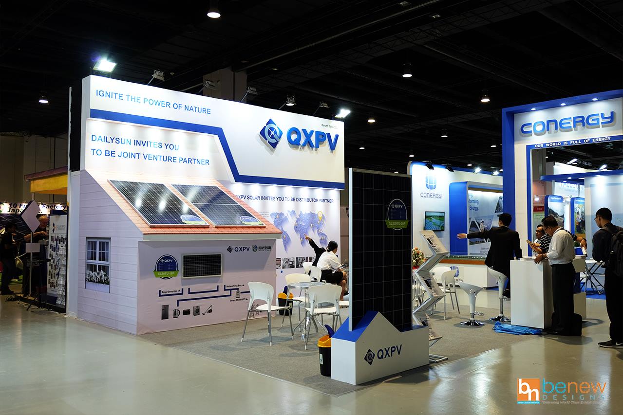 QXPV Exhibit Booth at Solar Show 2019