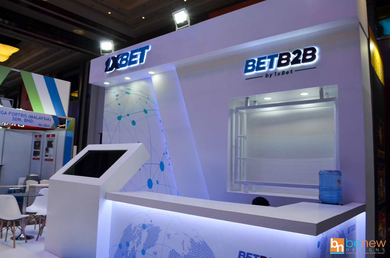 1XBET Exhibit Booth at G2E Philippines 2019 in Marriott Hotel