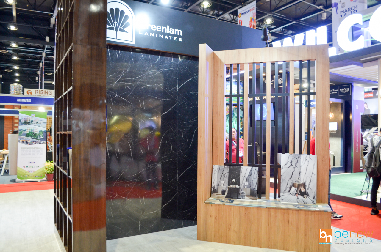 Greenlam Laminates Exhibit Booth at Worldbex 2018