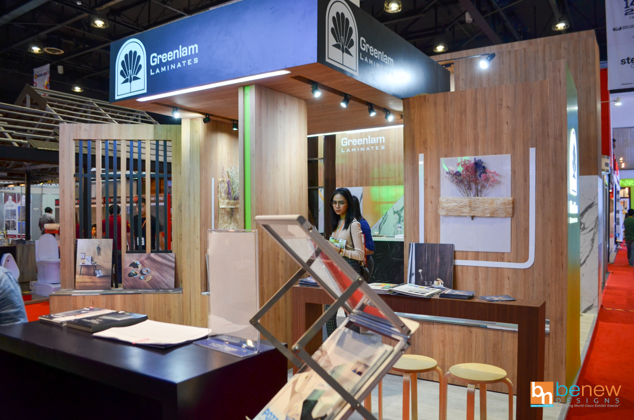 Greenlam Laminates Exhibit Booth at Worldbex 2018