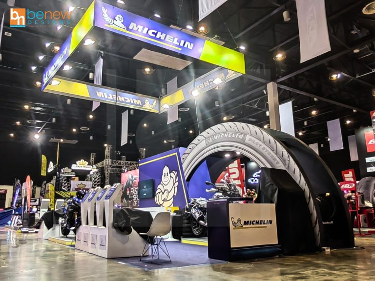 Michelin Exhibit Booth at InsideRacing Bikefest and Trade Show in World Trade Center Manila